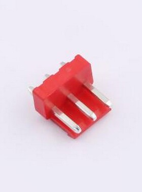 WF-1A396A3P-R 线对板针座 间距2.0mm 直插 红色 1x3P 插件,P=3.9