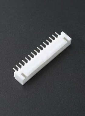 KH-A2504-15A 线对板针座 间距:2.54mm 1x15P 白色 插件,P=2.5mm