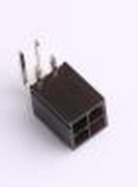 HC-5557-2*2AW-B-05 线对板针座 2x2P 间距:4.2mm 弯插 黑色 弯插