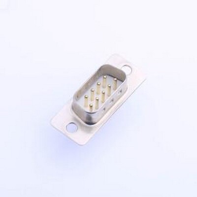 GDP09M-180 D-Sub/VGA连接器 插针式DP9两排公头车白胶光孔电镀1.