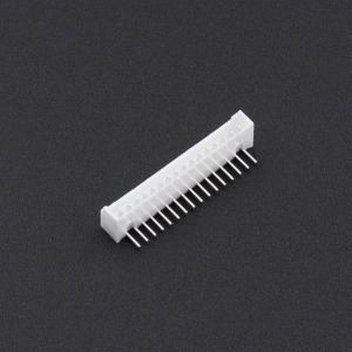 MH1.25-16AW 线对板针座 1x16P 间距:1.25mm 弯插 弯插,P=1.25mm