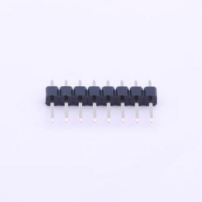 MTP125-1108S1 排针 间距:2.54mm 1x8P 直插 方针 插件,P=2.54mm