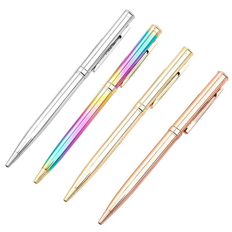 metal ballpoint pen stainless steel rotating ball pen for sc