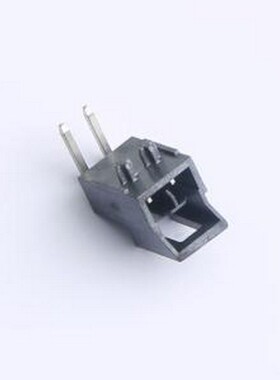 X2513WR-02AS-LPSN 线对板针座 1x2P 间距:2.5mm 弯插 黑色 插件,