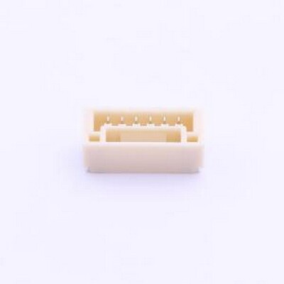 A1257WR-S-6P 线对板针座 系列:GH 间距:1.25mm 1x6P SMD,P=1.25m