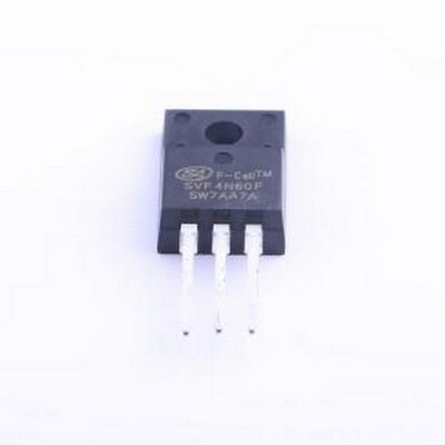SVF4N60F 场效应管(MOSFET) 1个N沟道 耐压:600V 电流:4A TO-220F