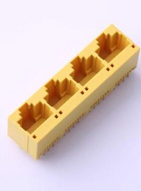 HC-RJ45-5224-4-6-Y 以太网连接器(RJ45 RJ11) 直插 不带LED 插件