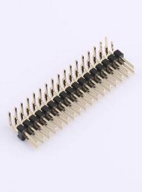 XDZ254-2-17-W-2.5-G1 排针 间距:2.54mm 2x17P 弯插 方针 弯插,P