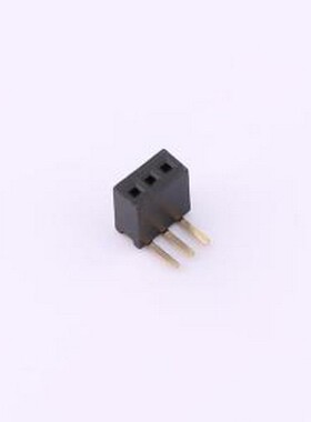 IPCP127F03PB08R 排母 1x3P 间距:1.27mm 弯插 弯插,P=1.27mm