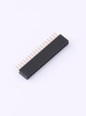 PM1.27-UP1D-17A 排母 1.27FH H4.3 1x17Pin 180度W2.1 U型 PC2.4