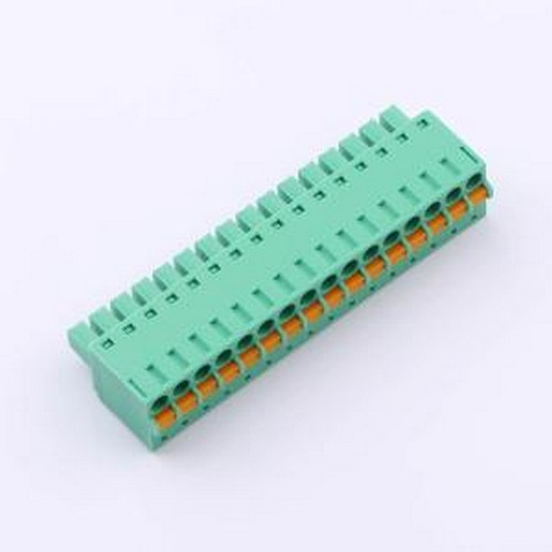 MX15EDGKD-3.81-16P-GN01-Cu-A 插拔式接线端子 1x16P 3.81mm 排