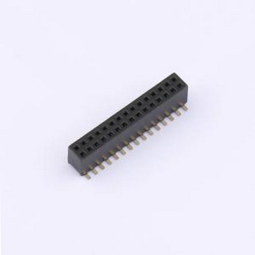 B127US-WS15P 排母 间距1.27mm 2x15P 弯插 SMD,P=1.27mm