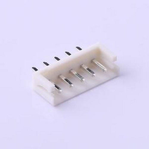 A2502WV-05P2 线对板针座 1x5P 间距:2.5mm 直插 白色 插件,P=2.5