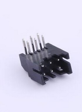 A2211WR-2X03P 线对板针座 间距:2mm 2x3P 黑色 弯插,P=2mm