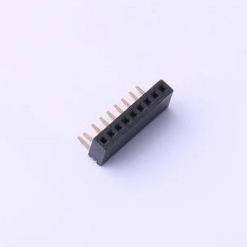 X1311FR-09-C43D24 排母 间距:1.27mm 1x9P 弯插 弯插,P=1.27mm