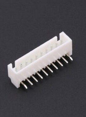 KH-A2504-R-10AWD 线对板针座 间距:2.54mm 1x10P 白色 插件,P=2.