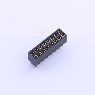 2168T-208SG0CUNT1 排母 间距:2.54mm 2x8P 直插 插件,P=2.54mm