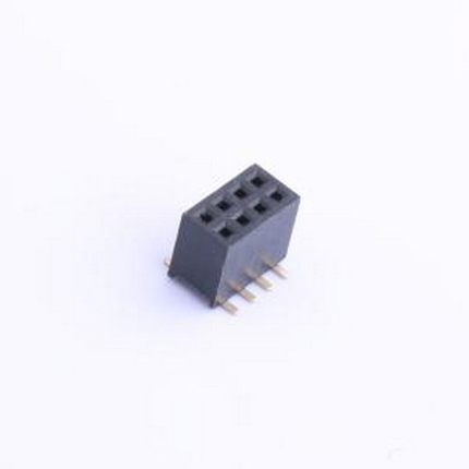 X1321FVS-2x04-C43D48 排母 间距:1.27mm 2x4P 立贴 SMD,P=1.27mm