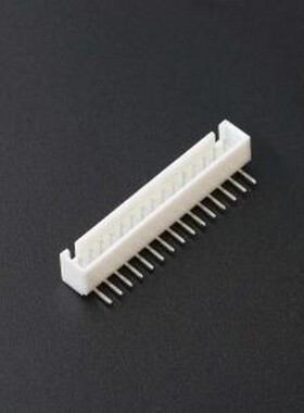 KH-A2504-15AW 线对板针座 间距:2.54mm 1x15P 白色 插件,P=2.5mm