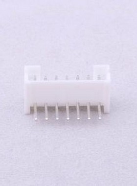A2001WR-07P1 线对板针座 系列:PH 间距:2mm 1x7P 白色 弯插,P=2m