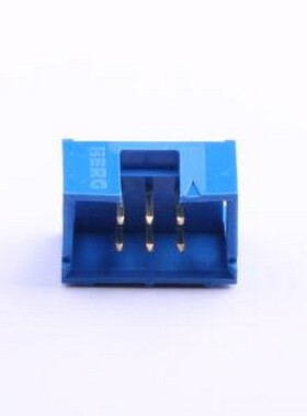 75869-131LF 线对板针座 间距:2.54mm 2x3P 直插 蓝色 插件,P=2.5