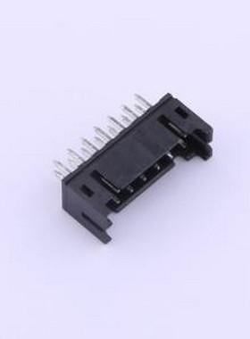 IPCW207W27NB01V 线对板针座 2x7P 间距:2mm 直插 黑色 插件,P=2m