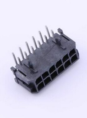 430451201 线对板针座 2x6P 间距:3mm 弯插 系列:Micro-Fit(MX 3.