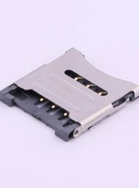 SIM-01A SIM卡连接器 翻盖式 MicroSIM卡 卡座 SMD