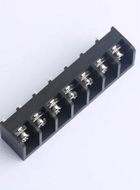 MXHB9500-9.5-07P-BK01-Cu-S-A 栅栏式接线端子 9.5mm 1x7P 直针