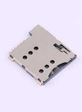 MICRO SIM 6P H1.35 SIM卡连接器 自弹式 MicroSIM卡 卡座 SMD