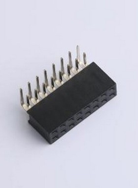 DS1024-2x8R2 排母 2x8P 间距:2.54mm 弯插 黑色 插件,P=2.54mm