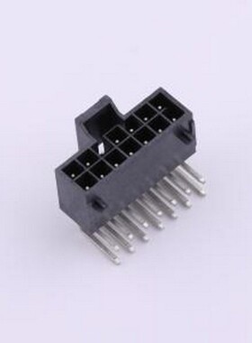 X2513WR-2x07A-LPSN 线对板针座 2x7P 间距:2.5mm 弯插 黑色 插件