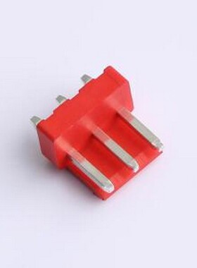 XY-VH3.96-3A11-R 线对板针座 VH 3.96mm 1x3P 直插 红色 插件,P=