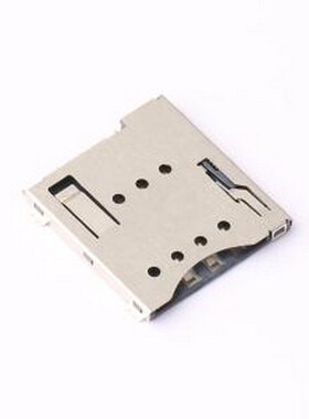 MICRO SIM 6+1P H1.5 SIM卡连接器 自弹式 MicroSIM卡 卡座 SMD