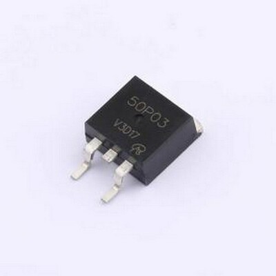 MTB50P03HDLT4G-VB 场效应管(MOSFET) 1个P沟道 耐压:30V TO-263