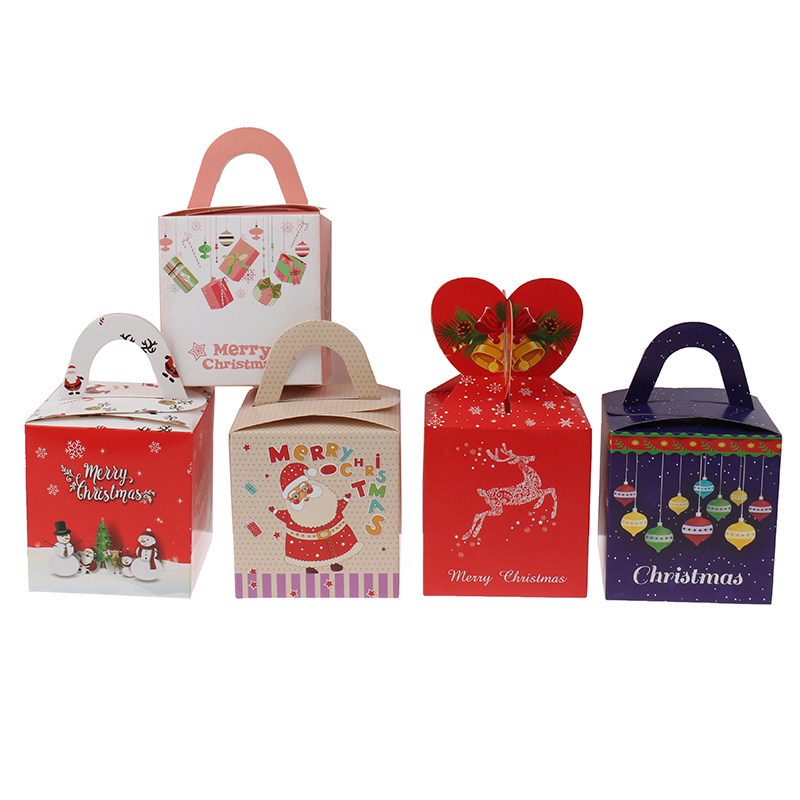 2021 10pcs christmas packing gift box snowflake christmas fr