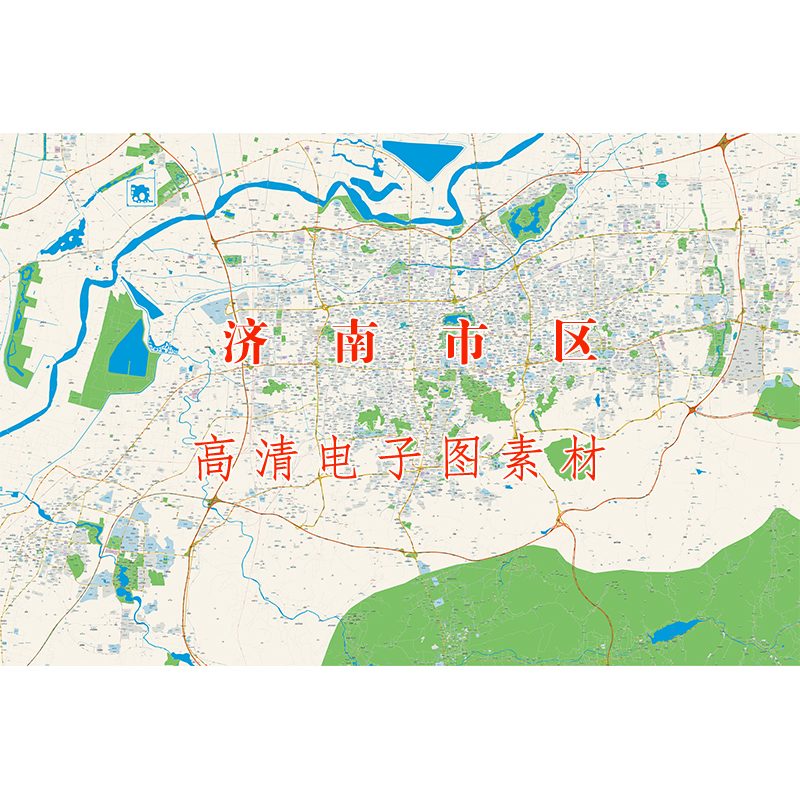 仅图片济南市历下市中槐荫天桥历城长清区城区医院小区电子地图