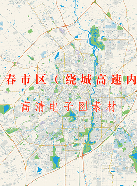 仅图片长春市南关朝阳宽城二道绿园双阳九台区医院学校电子地图