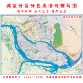 福州厦门泉州漳州莆田龙岩三明南平宁德石狮晋江市主城区地图海报