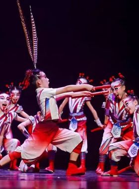 新小荷风采广东潮汕中华战舞英歌舞儿童演出服英歌声声表演英歌槌