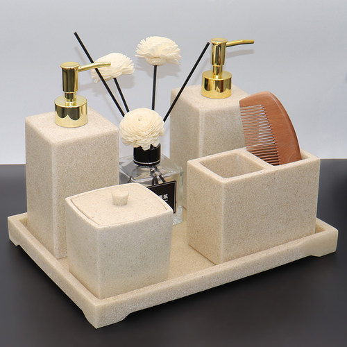 酒店样板房沐浴露按压瓶洗漱套装