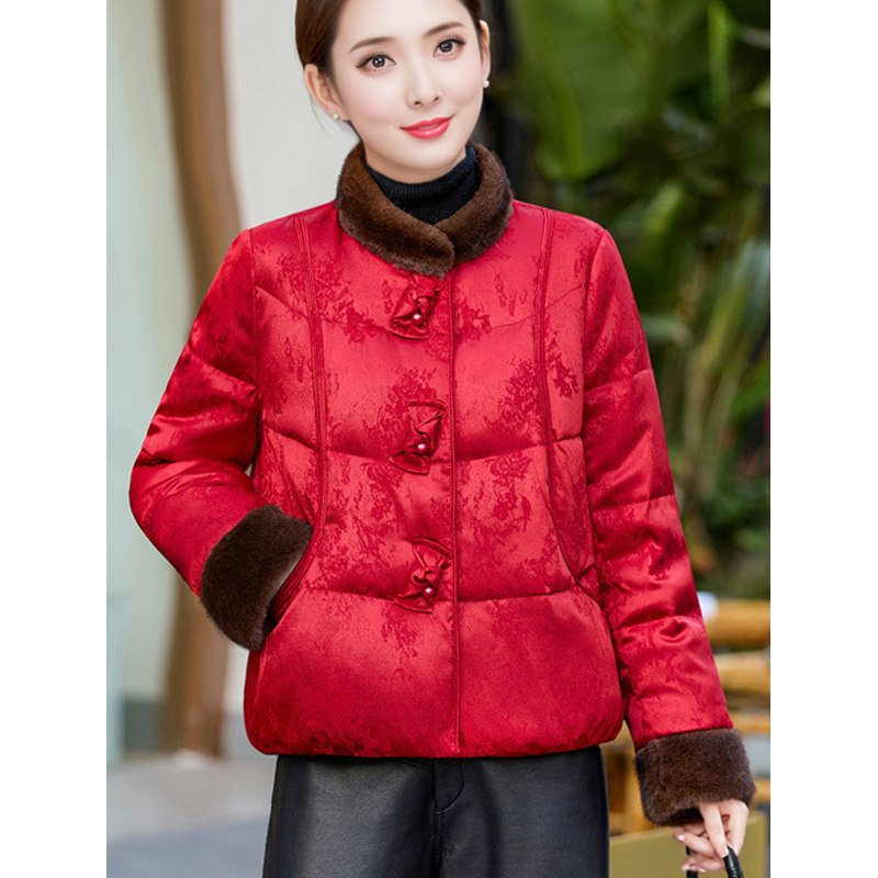 今年流行新中式国风羽绒服女新款