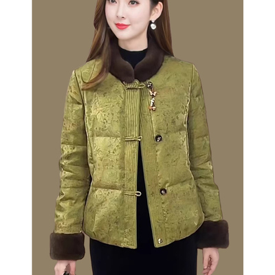 新中式羽绒服女短款冬季新款