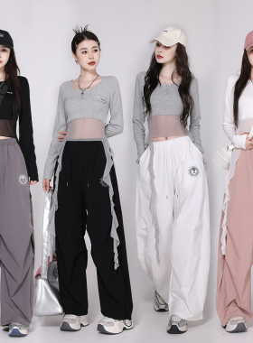 爵士舞服装女套装kpop跳舞上衣嘻哈街舞裤子超酷现代舞团体演出服