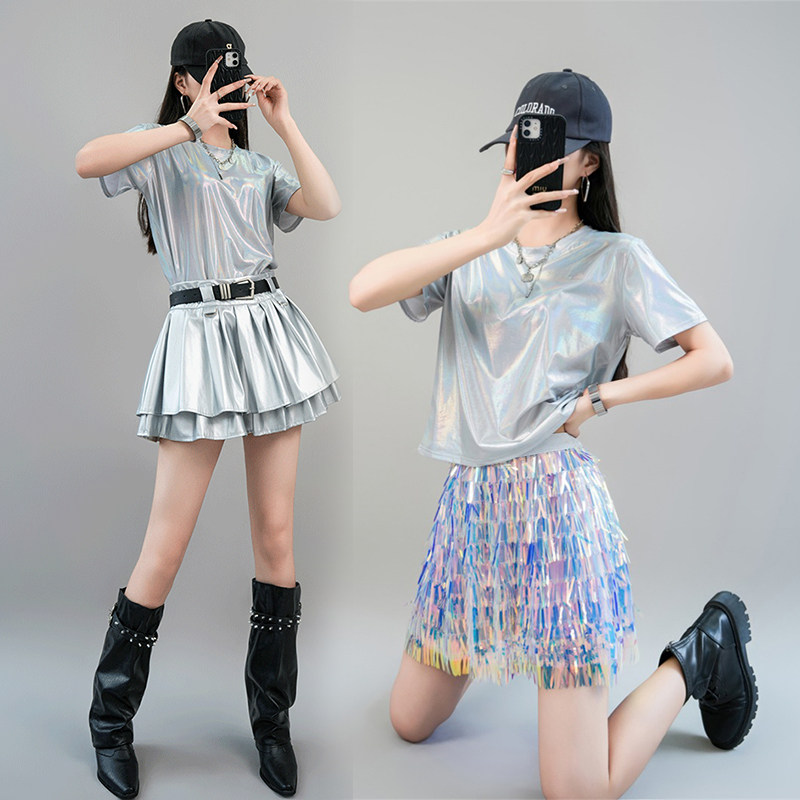 kpop女团演出打歌服音乐节演唱会穿搭拉拉队啦啦操jazz爵士舞套装