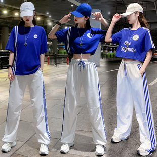 又a又飒一整套夏季穿搭爵士舞服装kpop街舞套装现代舞团体演出服