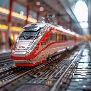 高铁和谐号轨道配件共和国生日礼物益智男孩新款拼装积木玩具2025