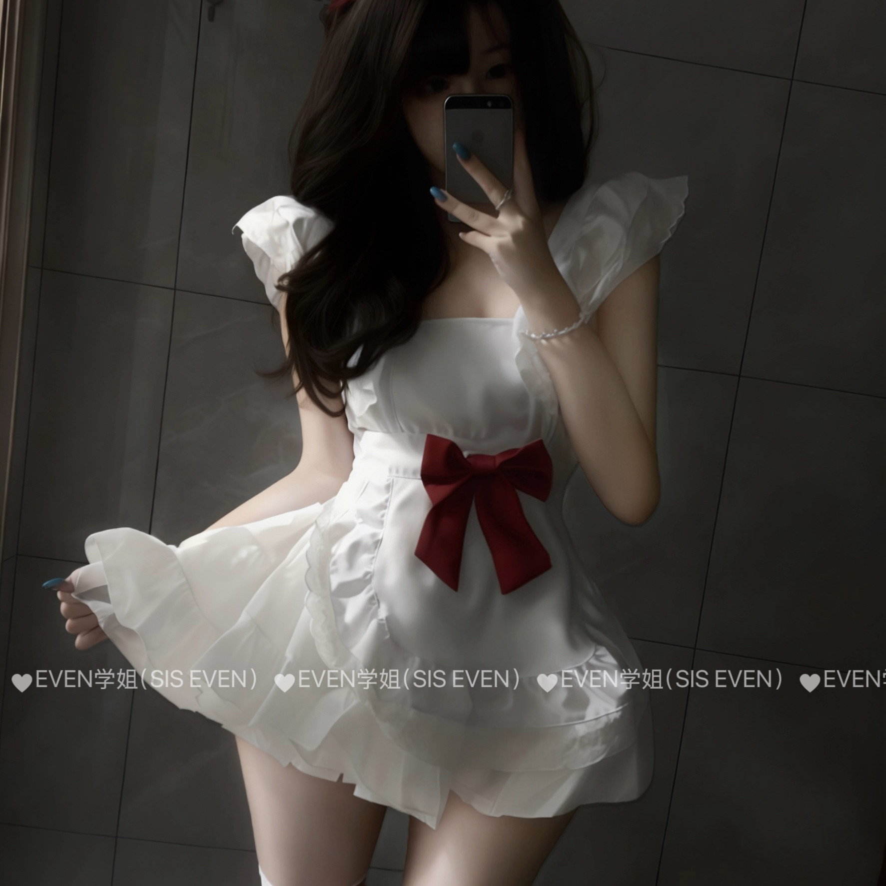 圣诞女仆日系蓬蓬裙围裙套装