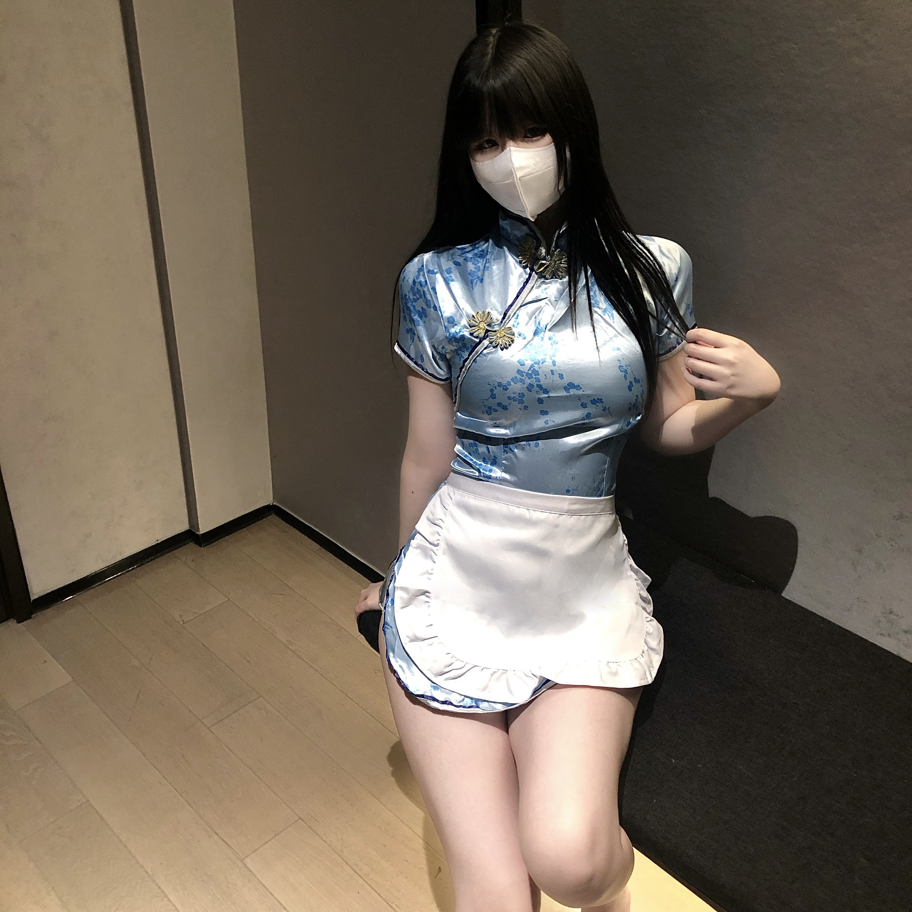 日系软妹lo女仆围裙cos新中式