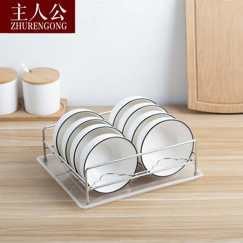 304不锈钢双排沥水小碗架